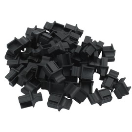 Moicstiy 50Pcs RJ45 Anti-Dust Cover Cap, Silicone Ethernet Dust Plugs Protector for Fiber Optic Copper RJ45 Female Fiber Terminal Slot