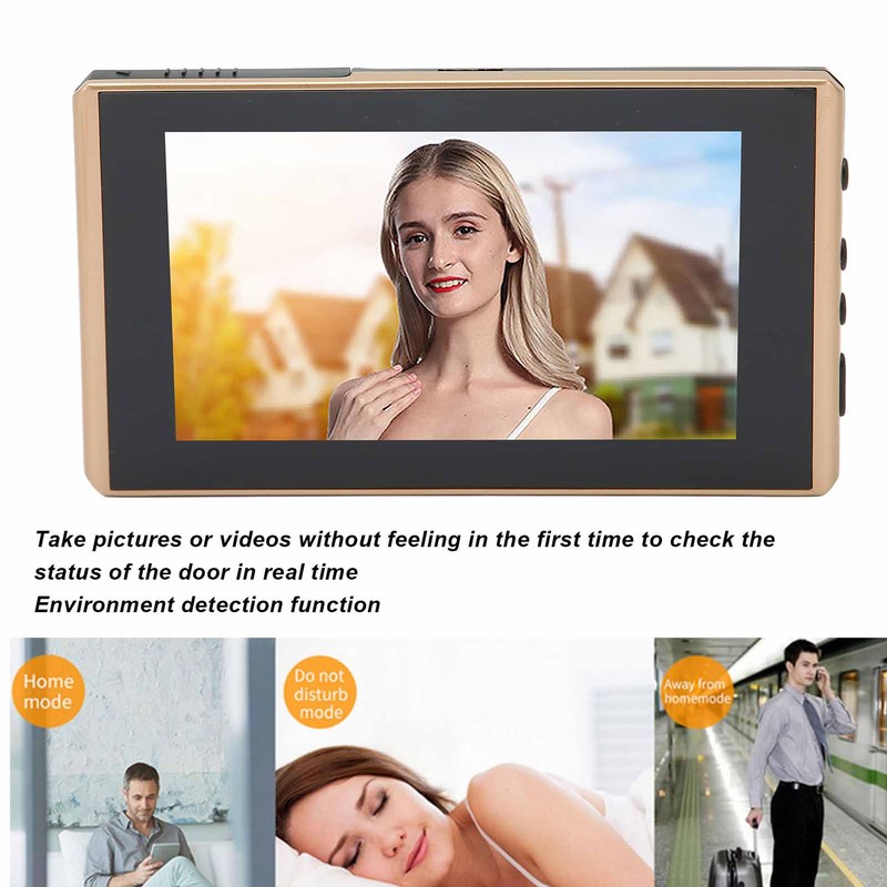 Digital Door Viewer Peephole 1080P Color Night Vision Human Body