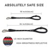 ZALER Short Dog Leash, 26 Inches Rope Traffic Leashes for