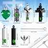 Henoyso 12 Pcs Urn Necklace for Ashes Bulk Cremation Cross