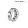 sourcing map 6904ZZ Deep Groove Ball Bearing 20 mm x