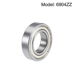 sourcing map 6904ZZ Deep Groove Ball Bearing 20 mm x 37 mm x 9 mm Double Shielded Chrome Steel P6 (ABEC3)