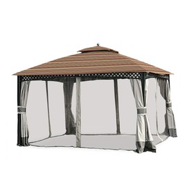 Garden Winds Replacement Canopy for The Windsor Gazebo - Standard 350 - Stripe Canyon