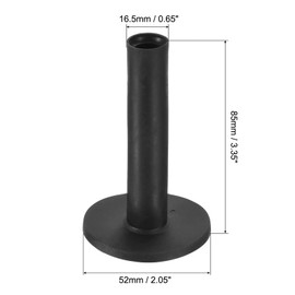 PATIKIL 85mm 7pcs Rubber Golf Tees Tall Training Driving Range Tee Stabilizing Ball Holder for Outdoor Indoor Hitting Mat Black