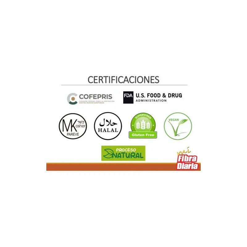 Suplemento en polvo For-T Fibra Proteínas de Maguey sabor natural