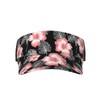 Black Flower Pink Cute Palm Tree Leaf Sports Sun Visor