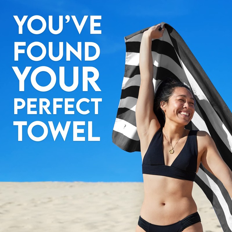 Dock & Bay Beach Towel - Quick-Drying, Sand-Free - Compact,