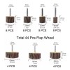 44 Pack 7 Size 80 Grit 1/4" Abrasive Flap Wheel