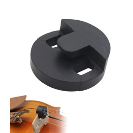 Violin Mute, Weakener, Silencer, Rubber, Lightweight, Compact, For Nighttime Practice, Easy Carrying, 2 Holes
