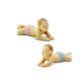 Package of 12 Miniature Babies for Holiday Crafts Decorating and Displaying
