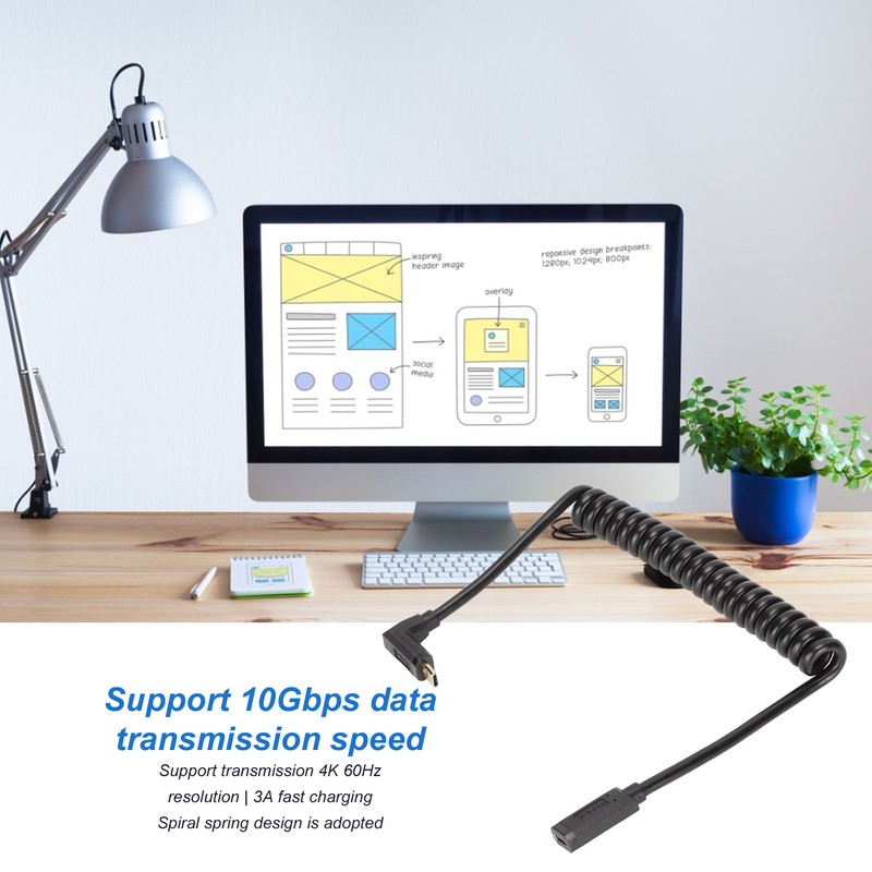 USB C Cable USB C Female to USB C Male