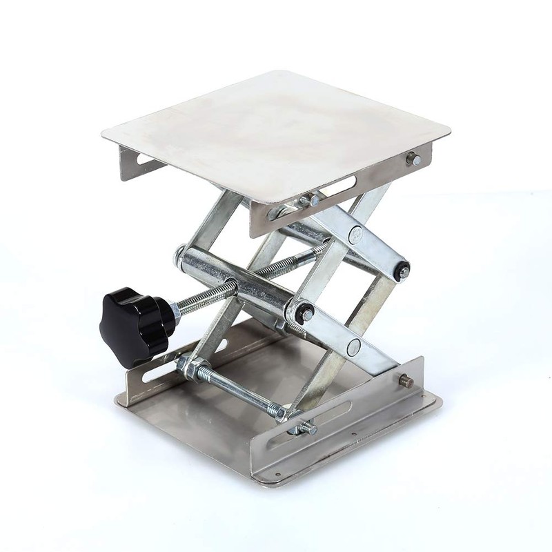 100X100mm Lab Jack Stand- Lab Scissors Jack Platform Lab Lift