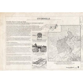 Historic Pictoric : Blueprint Significance Statement - Overhills, Fort Bragg Military Reservation, Approximately 15 Miles NW of Fayetteville, Overhills, Harnett County, NC 30in x 24in