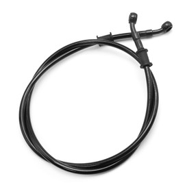 CADUFUELLY 120cm Motorcycle Brake Line, Stainless Motorcycle Braided Steel Brake Clutch, Heavy Duty Brake Hose Flexible Brake Line for Bikes Street Bikes Motocross (47.2")