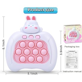 Bubble Sensory Squeeze Toy, Push Bubble Stress Light-Up Toys, Sensory Toy to Relieve Anxiety and Stress, Game Controller Bubble for Children and Adults