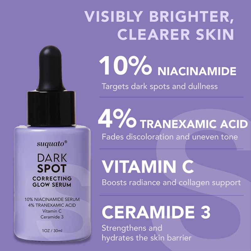 Dark Spot Correcting Glow Serum: Melasma Hyperpigmentation Treatment for Face