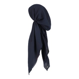 Madison Headwear Bufandas de cabeza preatadas para mujer, con material ligero y atractivo, Azul marino, M