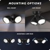 Globe Electric 17000186 20W Twin Head Black 1600 Lumens Wall