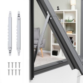 I-EASYDWW, Window Hinges, Window Stays, Window Braces, Window Stay Lock, Multi-Slots Telescopic Stay Rod for Top-Hung Window, SUS304, 1 Pair, 10 Inches
