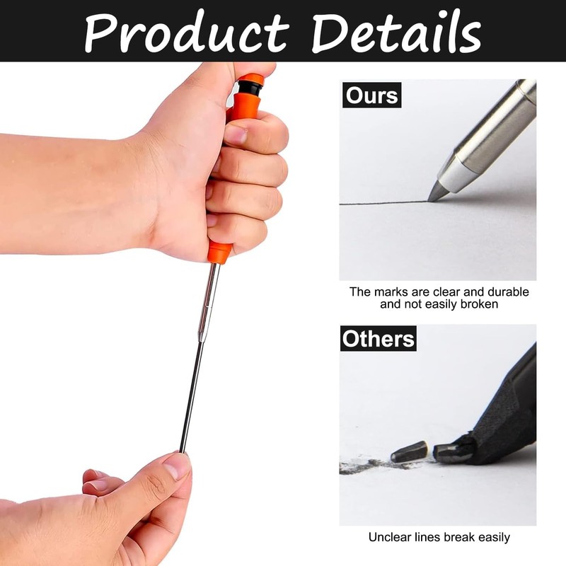 36 PCS Pencil Refills - Black Pica Pencil Lead Refills