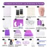Kit de Extensiones de Pestañas con Herramientas, Curvatura D y