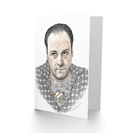 Wee Blue Coo Wayne Maguire Tattooed Tony Soprano Inked Ikon Greetings Card