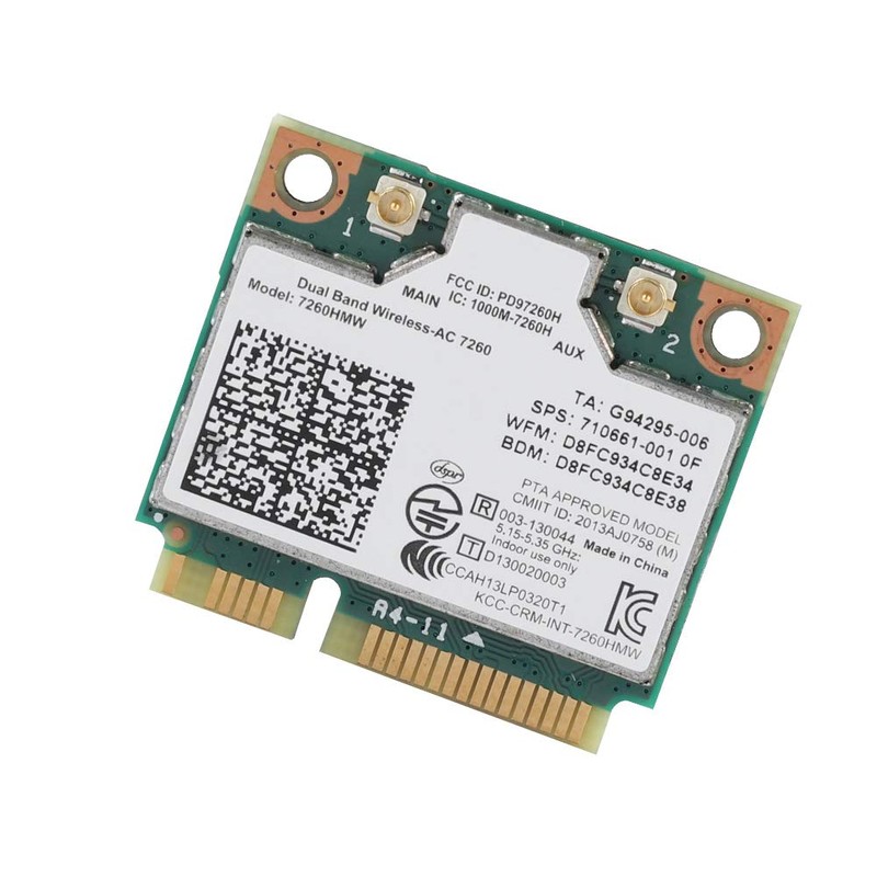 For 7260AC 7260HMW PCI-E 2.4G/5G Dual Band Wireless Bluetooth 4.0