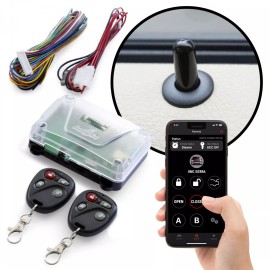 AutoLöc Power Accessories Autoloc 4 Channel Remote Control Keyless Entry System 2 Key Fob Lock Unlock Door