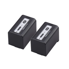 2 Units VW-VBD58 Batteries and AC/DC Charger Compatible With Panasonic AG-VBR59, BGH1, HC-X1, HC-X1500, HC-X2000, AG-CX10, AG-CX350, AG-UX180, AG-AC30, AG-UX90, AG-DVX200, HC-MDH3E, AJ-PX270, AJ-PX230