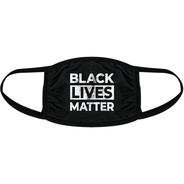 Black Lives Matter Face Mask Protest Social Movement BLM Equality Nose And Mouth Covering Funny Masks for Adults Funny Political Novelty Masks for Adults Black 6 Pack