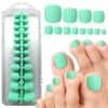 LoveOurHome Press on Toes nails 240pc Short Square Fake Toenails
