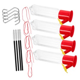 Levemolo Wild Bird Feeder for Outside Hanging 1 Set of Outdoor Bird Feeders Cleaning Brush Attractive Garden Decor Easy to Maintain