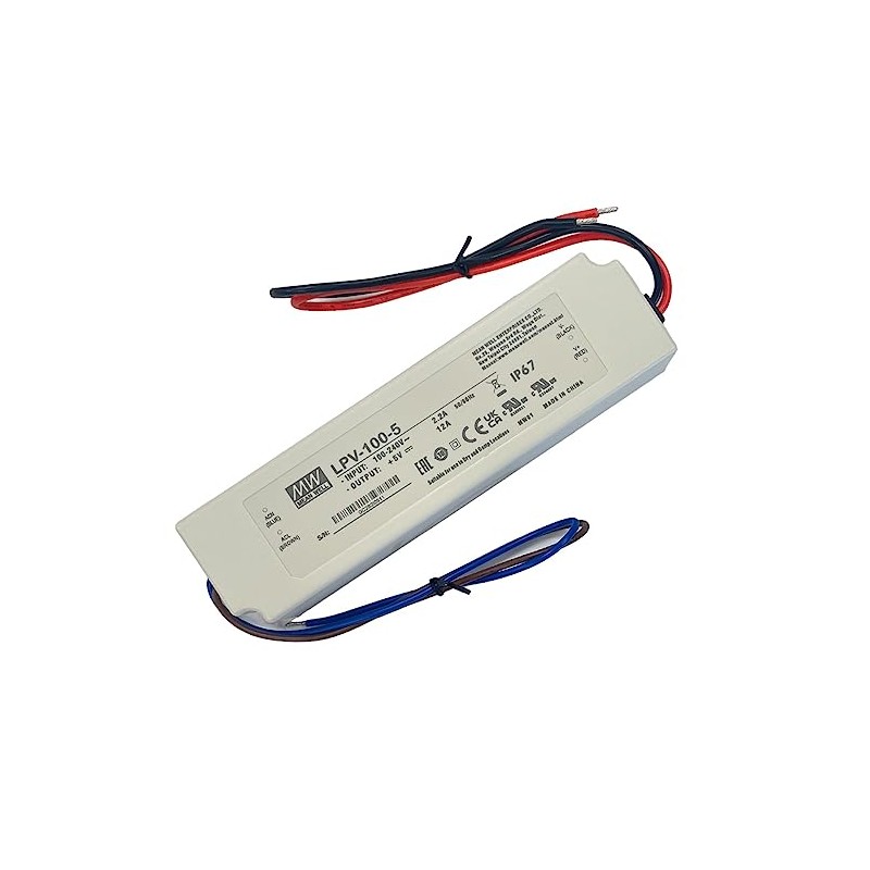 LPV-100-5 LED Switching Power Supply 5V 12A 60W IP67