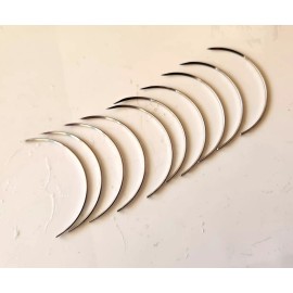 MedTouch 10 PCS PACK SUTURE NEEDLES 1/2 CIRCLE Surgical INSTRUMENTS
