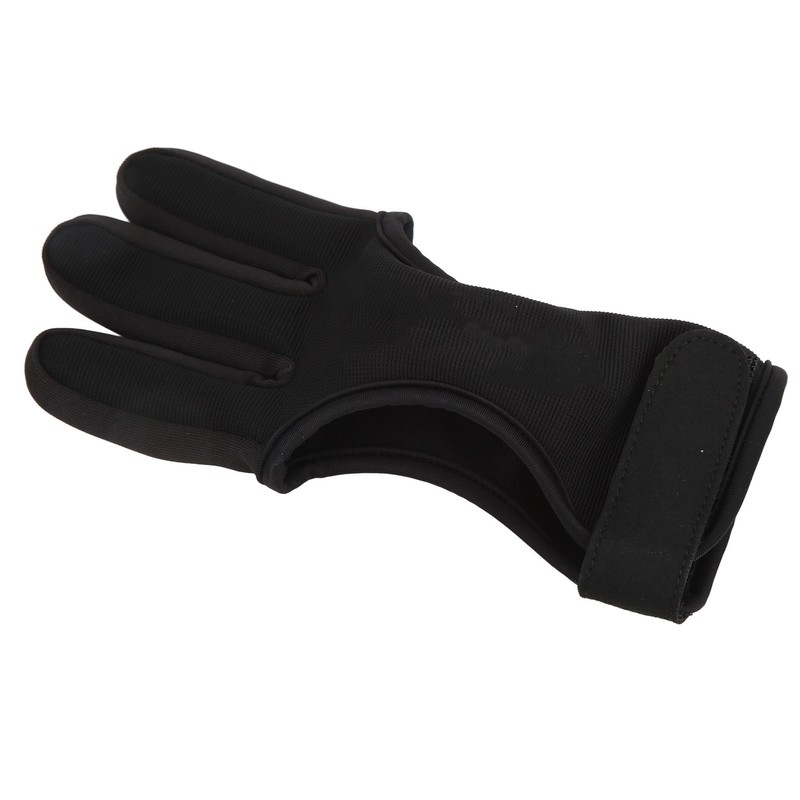 Bow Arrow Finger Guard Competition Archery 3 Fingers Glove Adjustable
