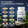 Alliwise Cortisol Supplement Ashwagandha L-theanine Relieve Stress w/Magnesium, Rhodiola
