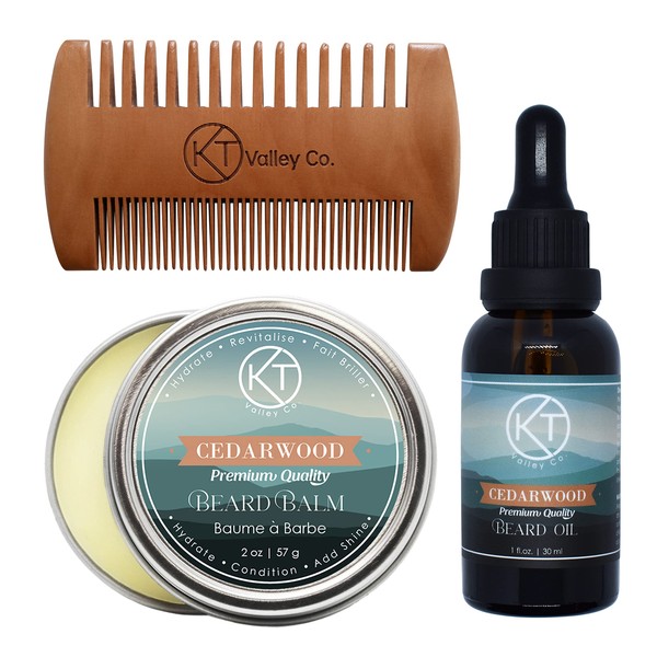 KT Valley Co. Beard Care Kit for Men Grooming -