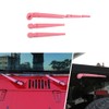 Kowsoo ABS Front&Rear Window Windshield Wiper Blades Trim Kit Cover