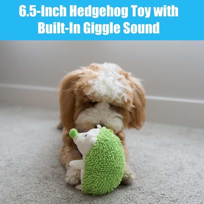 SPOT Gigglers Hedgehog Dog Toy with Giggle Sound | Textured,