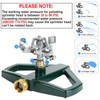 STYDDI Sprinklers for Yard, Metal Impact Sprinkler with Metal Base,