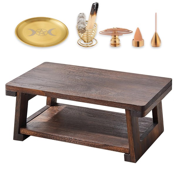 SANCTIFD Altar Table for Spiritual,Folding Meditation Tables for Dining &