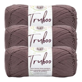 Lion Brand (3 Pack) Lion Brand Yarn 837-126G Truboo Yarn, Sable