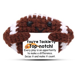 AICase Emotional Support Nuggets Fanny Positive Football Gifts Cute Cheer Up Doll Emotional Support Crochet Football Accessories for Men,Women, MoM,Boys,Dad, Fathers,Friends,Birthday,Christmas