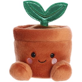 Aurora® Adorable Palm Pals™ Terra Potted Plant™ Stuffed Animal - Fun Collectible Plush for Kids and Adult Collectors - Perfect for Decorating Rooms and Birthday Gifts - Brown 5.5 Inches