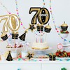 Blulu 70 Birthday Party Decorations Set Golden Birthday Centerpiece Sticks