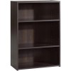 Scranton & Co 3-Shelf Modern Engineered Wood Bookcase in Cinnamon