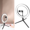 LED Ring Light 10 Levels Dimming Desktop Fill Lamp with