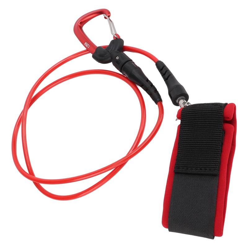 Freediving Lanyard Leash Diving Safety Rope Cable with Wristband Carabiner