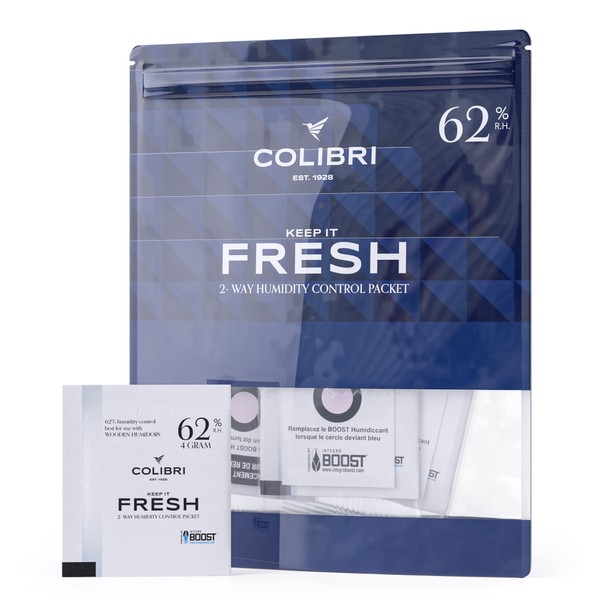 Colibri Fresh - Humidity Control Packs – RH 62%, 4 Grams – 12 Two Way Humidity Packs - Keep Your Herbs, Dry Goods, Reeds & Instruments Fresh – Powered by Integra Boost™ Technology