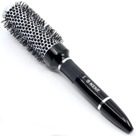 Kent KS30 Nylon Radial Salon Hair Brush With Heat Reflecting Core (33mm Diameter) - For Styling, Straight Blow-Dry, and Easy Curling